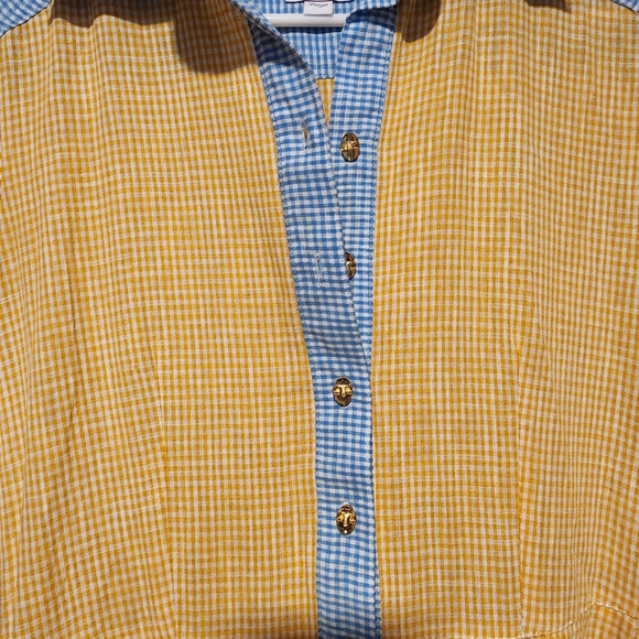 GÜL HÜRGEL Belted Gingham Cotton And Linen-Blend Maxi Shirt Dress - Mari… - Picture 5 of 8